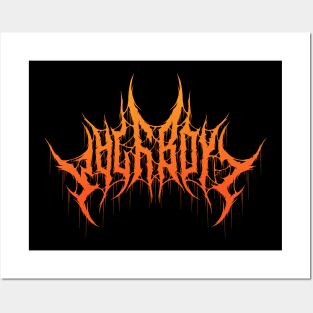 Wolfboyz metal logo Posters and Art